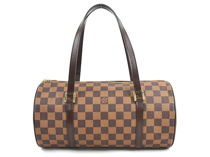 Bolsa Louis Vuitton Damier Papillon 30 Marrom Lona  ref.1466965