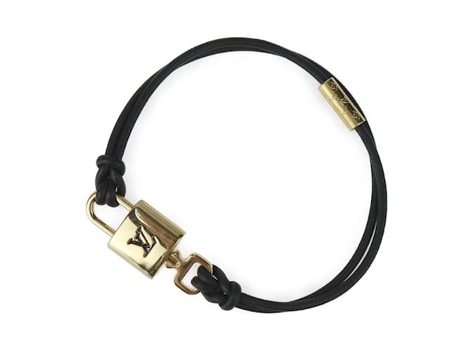 Bracelet en cuir noir Louis Vuitton  ref.1467002