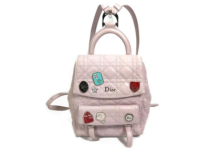 Christian Dior Cannage Stardust Small Backpack Pink
