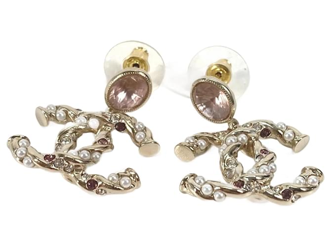 Classique Boucles d'oreilles en or Chanel ABB511 Doré  ref.1467070