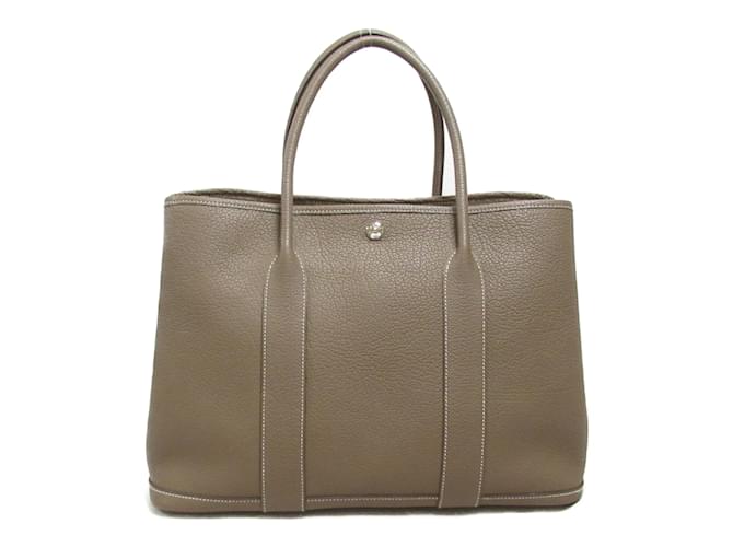 Hermès Hermes Garden Party PM Tote Bag Beige Leather  ref.1467120