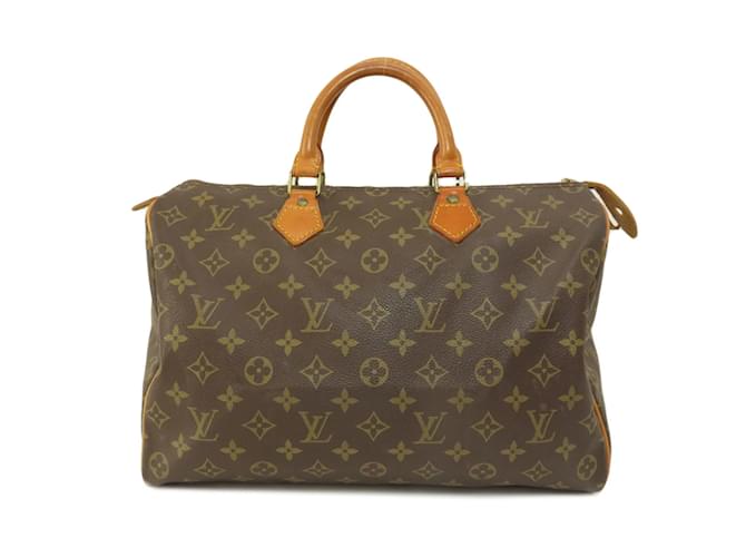 Bolso Boston Monogram Speedy 35 de Louis Vuitton Monograma Charol  ref.1467280