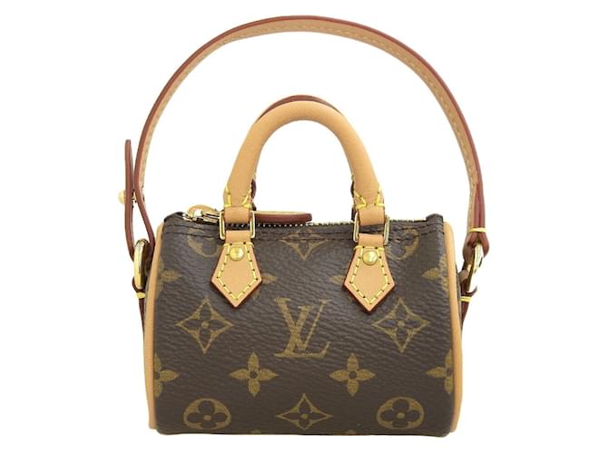 Charm Micro Speedy Bijoux Sac Monogram Louis Vuitton Cuir vernis Monogramme  ref.1467321