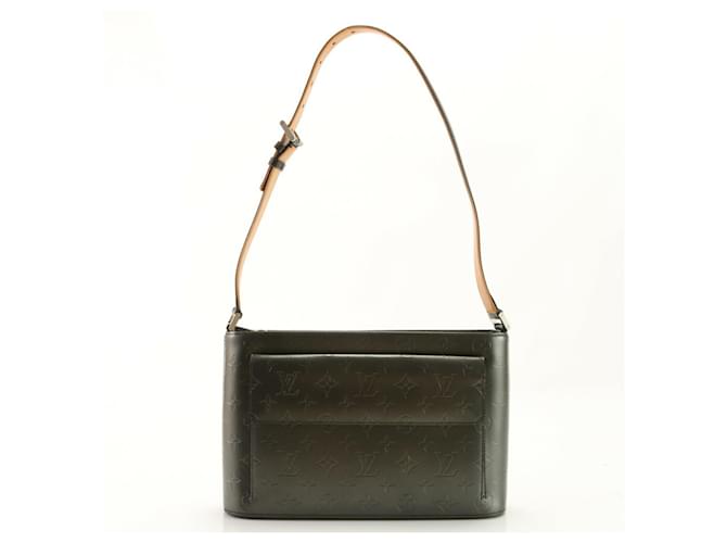 Bolso de hombro de cuero Alston mate Monograma Louis Vuitton Negro  ref.1467357