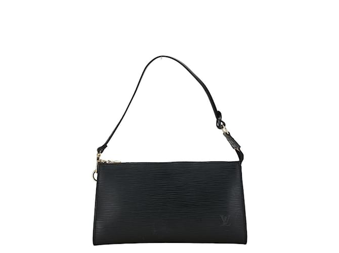 Pochette Accessoire Epi Louis Vuitton Cuir Noir  ref.1467405