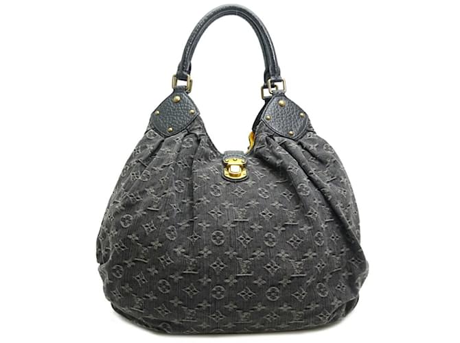 Louis Vuitton XL Shoulder Bag in Monogram Denim Black Yellow  ref.1467561