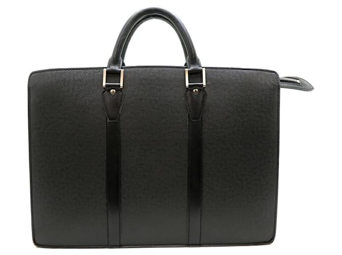 Louis Vuitton Taiga Porte-Document Rosan Men's Bag Black Grey Leather  ref.1467598