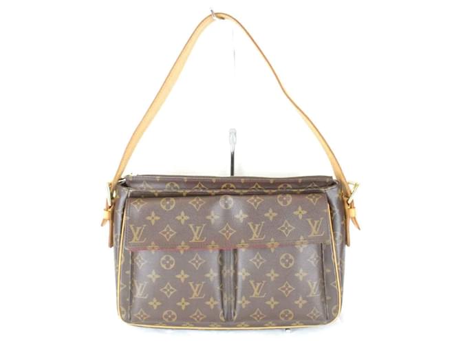 Louis Vuitton Vivacite GM Schultertasche Monogramm Lackleder ref  