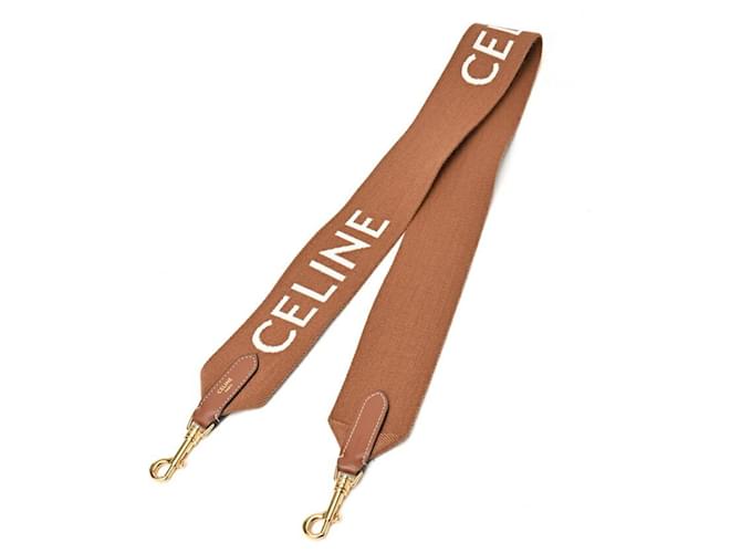 Céline CELINE Jacquard Long Strap White  ref.1467627