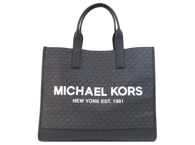 Sac fourre-tout MK Signature de Michael Kors Plastique Noir  ref.1467653