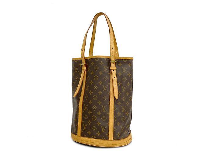 Monogram Tote Bag von Louis Vuitton Braun Lackleder ref.1467729