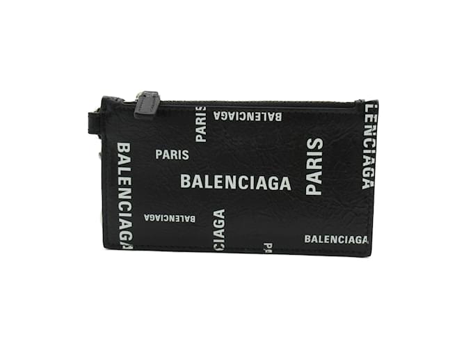 Schwarze Leder-Kartenbörse von Balenciaga  ref.1467753