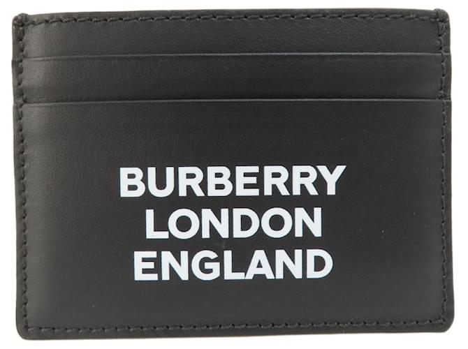 Burberry Leather Business Card Holder Black  ref.1467899