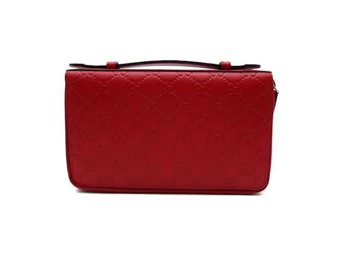 Étui de voyage Gucci Shima Cuir Rouge  ref.1467916