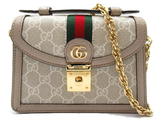 Sac à épaule Gucci Ophidia Beige  ref.1467940