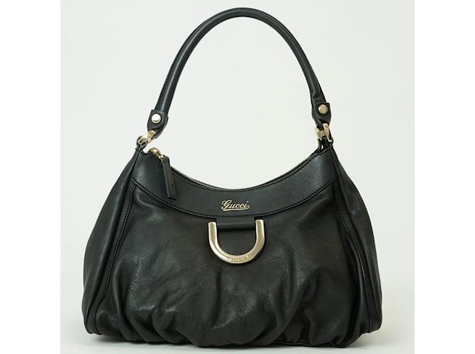 Gucci Abbey Leather Shoulder Bag Black  ref.1468000