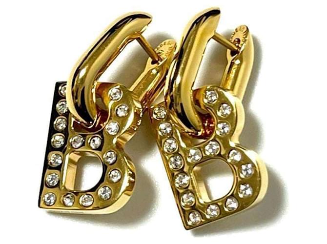 BALENCIAGA ゴールド Bチャームピアス BALENCIAGA ゴールド Bチャームピアス 関税込【BALENCIAGA】B