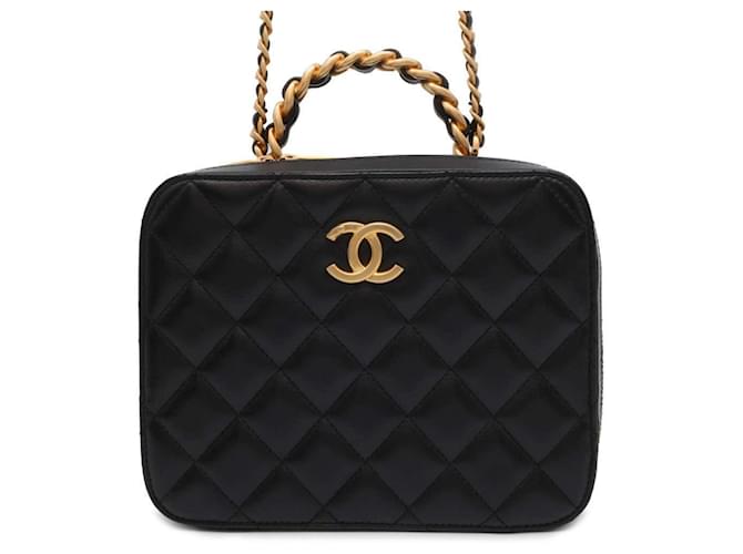 Chanel Chain Shoulder Bag AS3319 Black Leather  ref.1468185