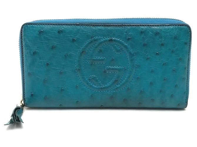 Gucci Blau Lange Brieftasche