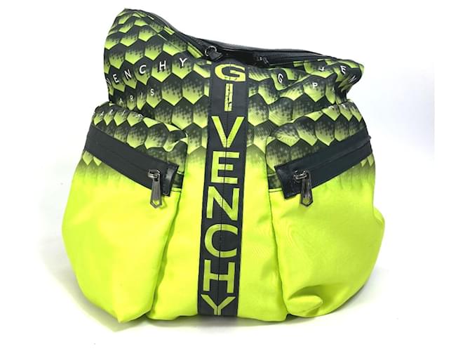 Mochila de tela amarilla Givenchy Amarillo Lienzo  ref.1468229