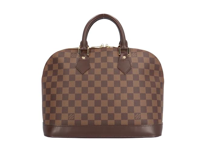 Borsa a mano Alma Damier Louis Vuitton Marrone Tela  ref.1468283