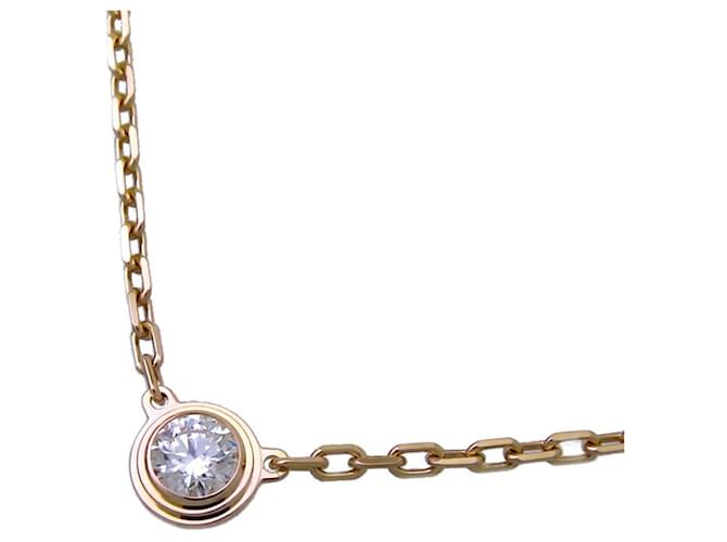 Cartier Diamond D'Amour Small Ladies Necklace Pink Pink gold  ref.1468302