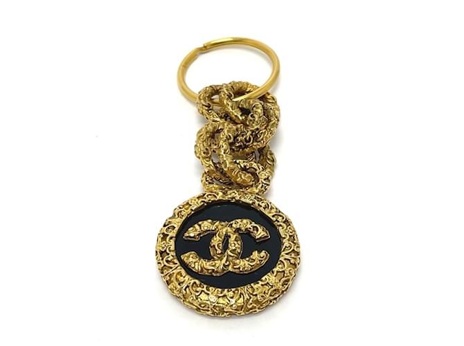 Chanel Coco CC Mark Charm Keyring Golden  ref.1468404