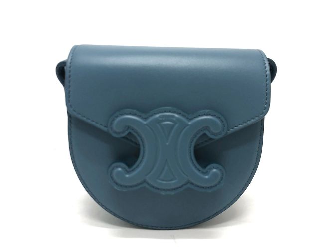 Céline Bolsa de Ombro Triomphe da CELINE Azul
