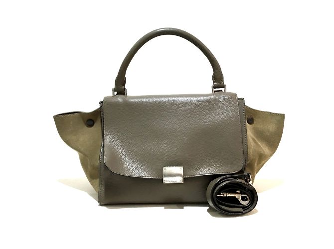 Céline Celine 2-Wege-Handtasche in Anthrazitgrau Braun