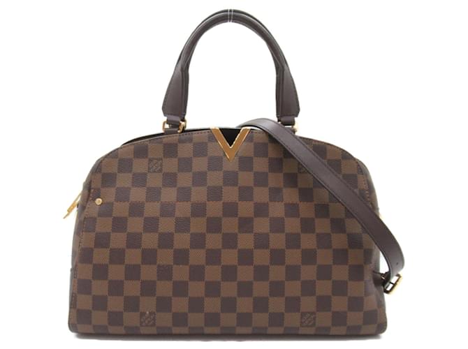 Bolsa de Ombro Kensington Bowling Louis Vuitton Marrom  ref.1468484