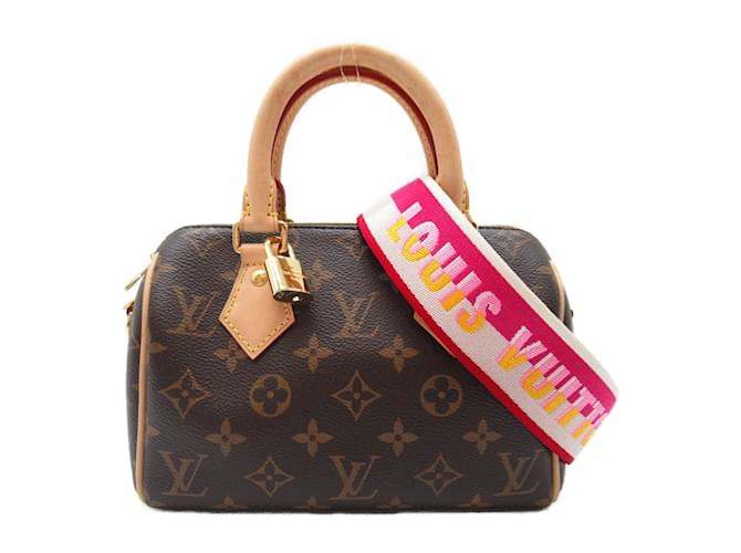 Sac à bandoulière Louis Vuitton Speedy Bandrière 20 Marron  ref.1468497