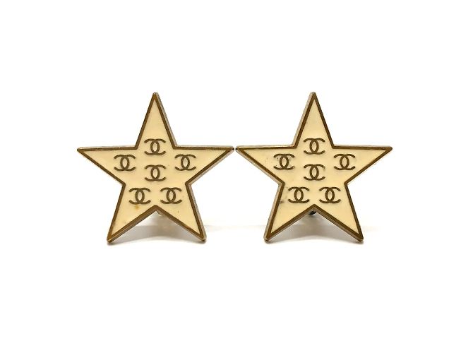 Timeless Orecchini a clip vintage di Chanel D'oro 