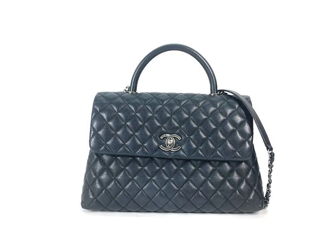 Schwarze Lederhandtasche Chanel A92991