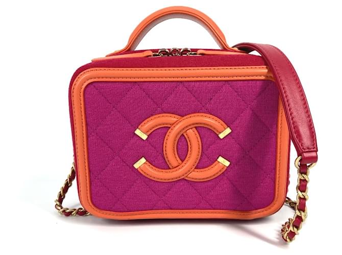 Bolsa Crossbody 2WAY CC Mark da Chanel Vermelho  ref.1468629