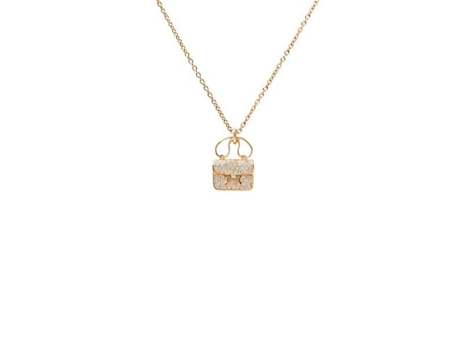 Hermès Collana Amuleto Constance K18PG in oro rosa