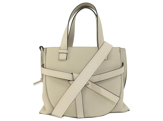 Loewe Gate Handbag in Grayish Calf Leather Grey  ref.1468795