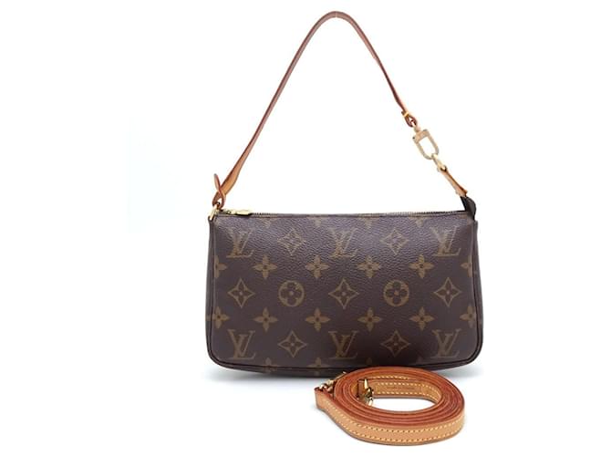 Louis Vuitton Monogram Pouch Brown Cloth  ref.1468814