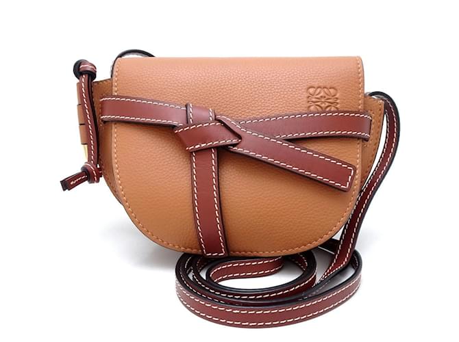 Loewe Gate Tasche 321.12.U62 Braun Leder  ref.1468836