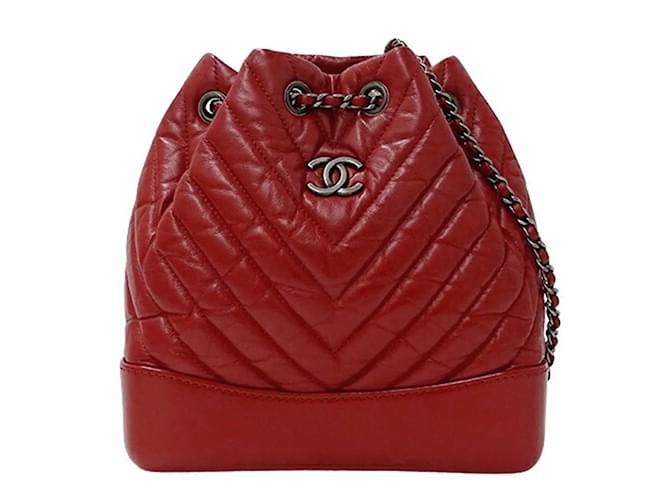 Chanel Gabrielle Baguette Bag Red  ref.1468891