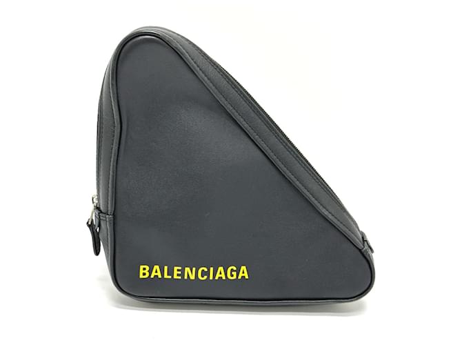 Everyday Balenciaga Black Leather Pouch  ref.1468900