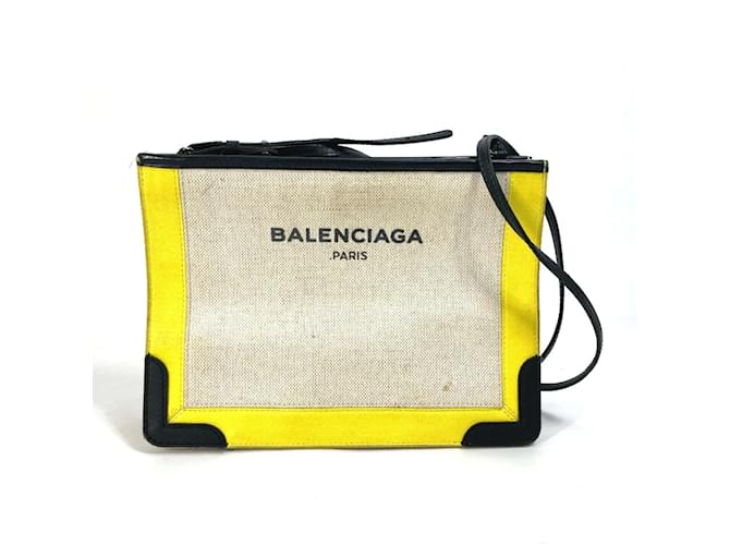 Everyday Borsa a spalla in pelle gialla Balenciaga Giallo  ref.1468902