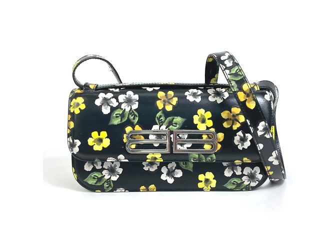 Borsa a spalla in pelle nera Balenciaga Nero