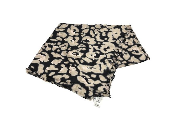 Sciarpa leopardata Christian Dior Beige