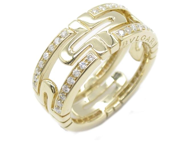 Bulgari Bvlgari Parentesi Diamond Band Ring Yellow gold  ref.1469083