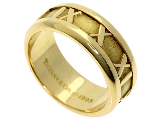 Tiffany & Co Anel Atlas Tiffany em ouro amarelo 18K Dourado  ref.1469328