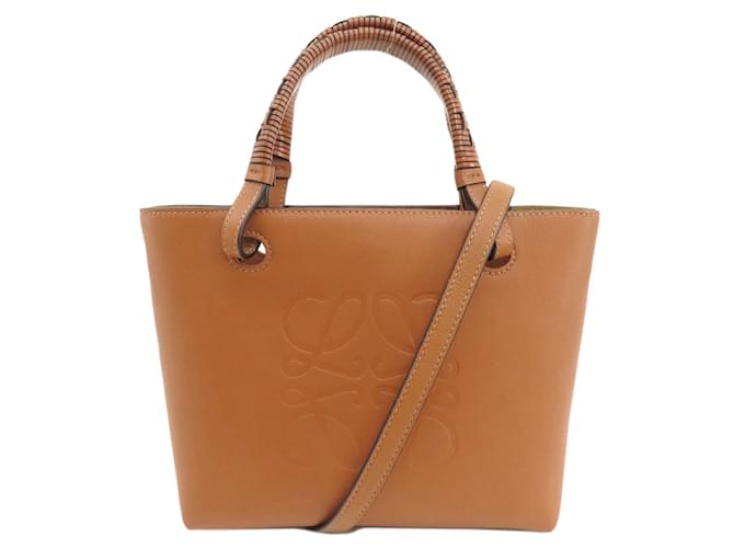 Sac Tote Anagram Loewe en cuir de veau marron  ref.1469382