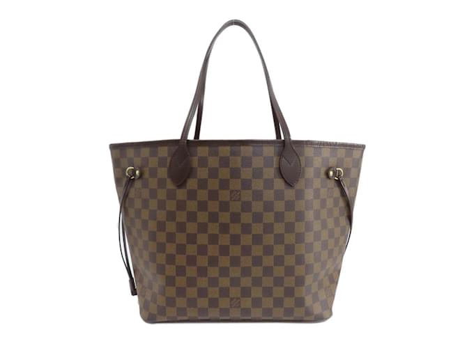 Sac tote Neverfull MM en toile Damier Louis Vuitton Damier ebène  ref.1469423