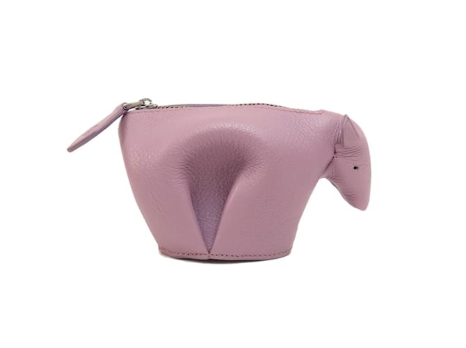 Porte-monnaie en cuir avec motif vache Loewe Violet  ref.1469426