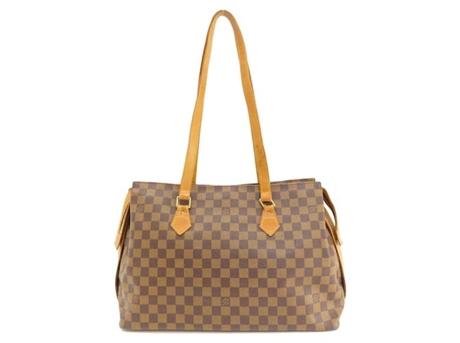 Sac tote Damier Ebene Louis Vuitton Toile Damier ebène  ref.1469432