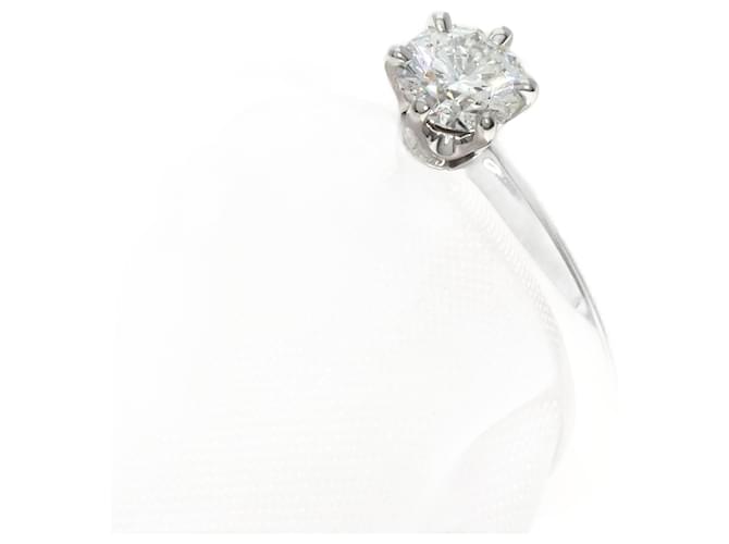 Bague en diamant solitaire en platine Tiffany & Co.  ref.1469434